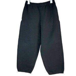 2/$15 Hanes Sweatpants Joggers Black Size XS Pull On Elastic Waist Cuff Pockets